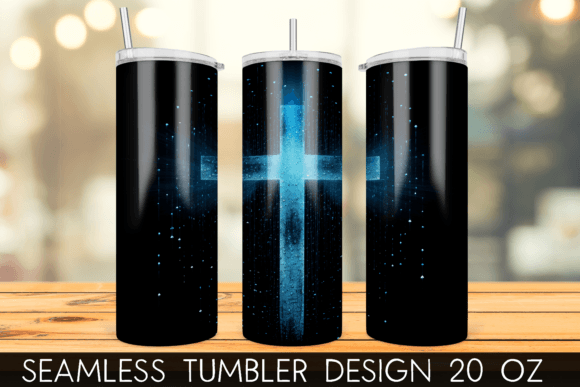 Christian Cross 20oz Tumbler Sublimation Print Templates