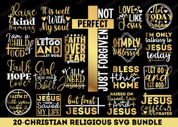 Christian Religious SVG Bundle, Jesus SVG for Crafts