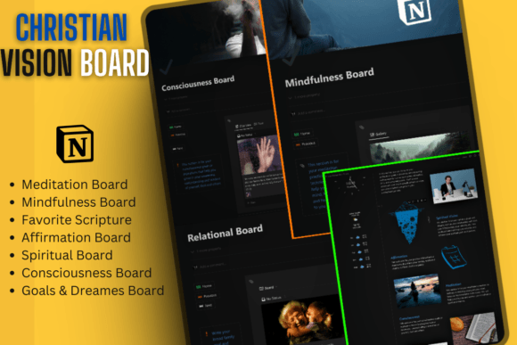 Christian Vision Board - Notion Template