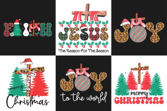 Jesus Cross Christmas Sublimation Bundle & Crafts