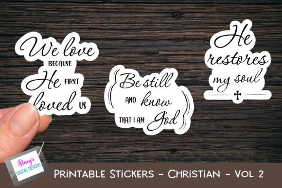 Printable Christian Stickers - Vol 2 & Crafts