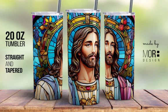Stained Glass Jesus Christ Tumbler 3
