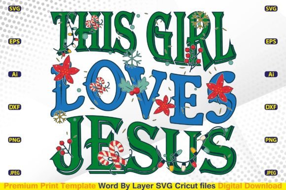 This Girl Loves Jesus Retro SVG Crafts