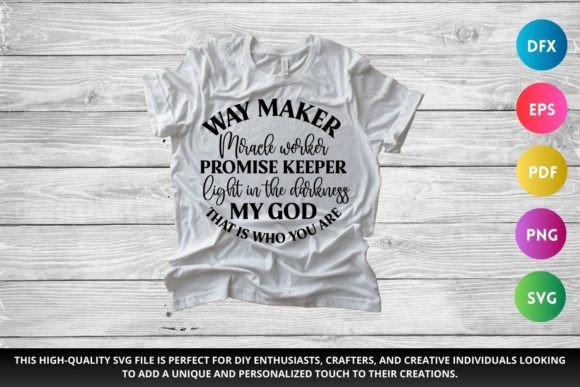 Way Maker SVG Christian SVG for Crafts